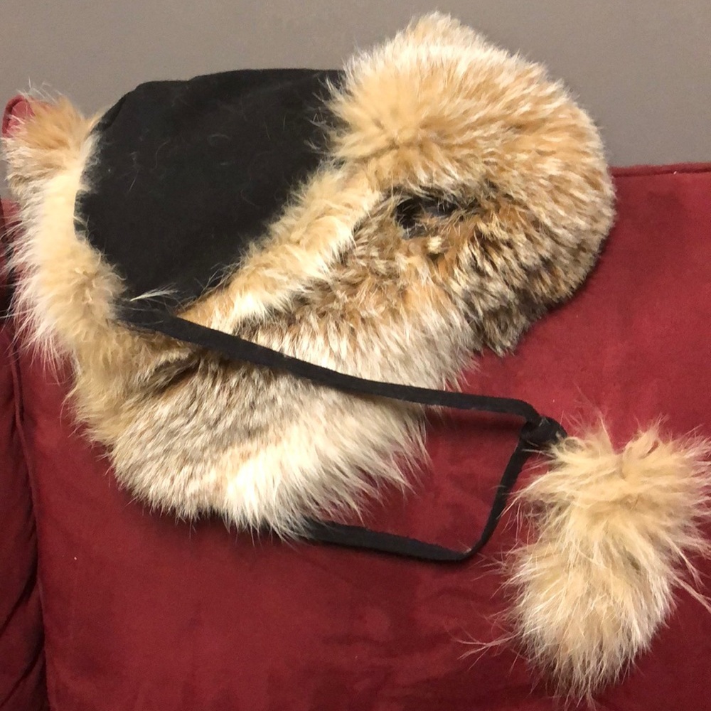 Black/Lynx- Alaskan Fur Hat